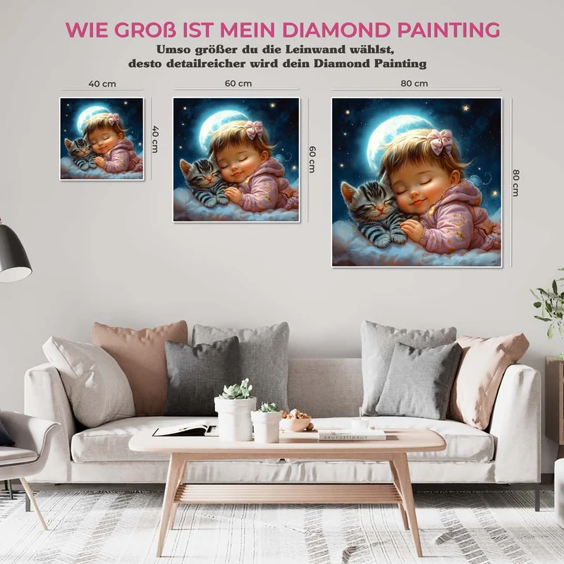 5D Diamond Painting – Schlafende Sternenkinder