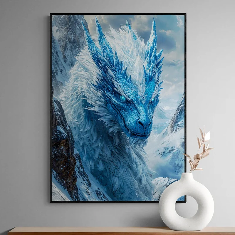 5D Diamond Painting – Eisdrache