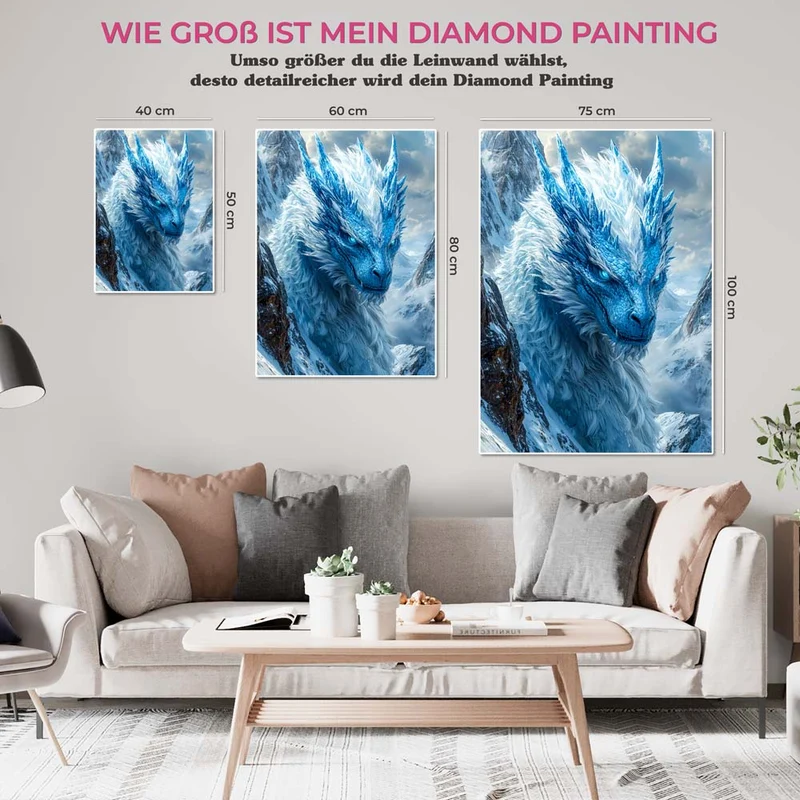 5D Diamond Painting – Eisdrache