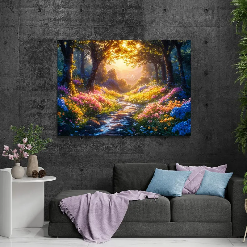 5D Diamond Painting – Verzauberter Waldpfad