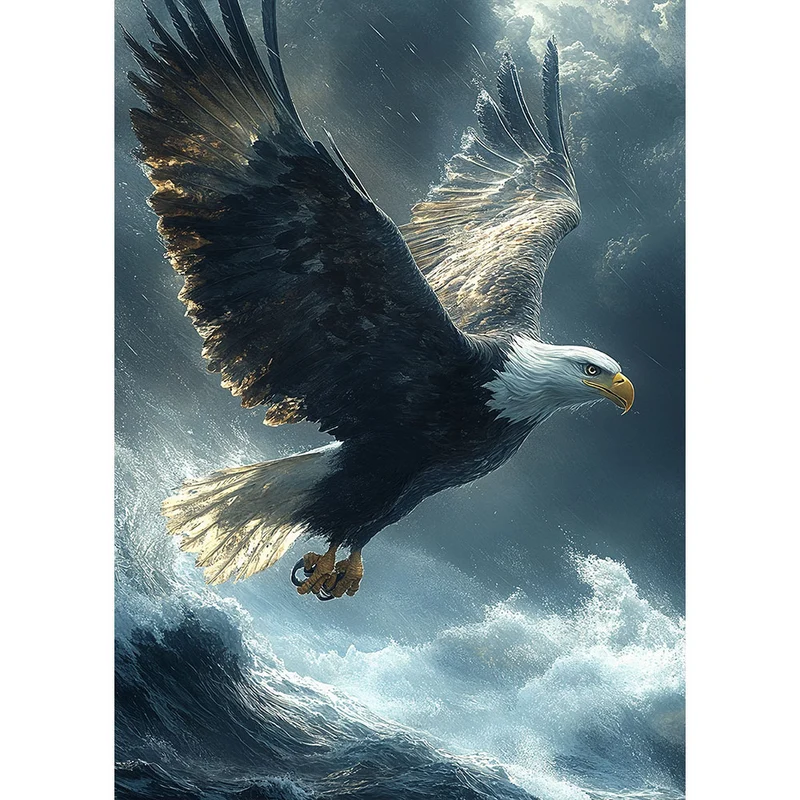 5D Diamond Painting – Mächtiger Seeadler