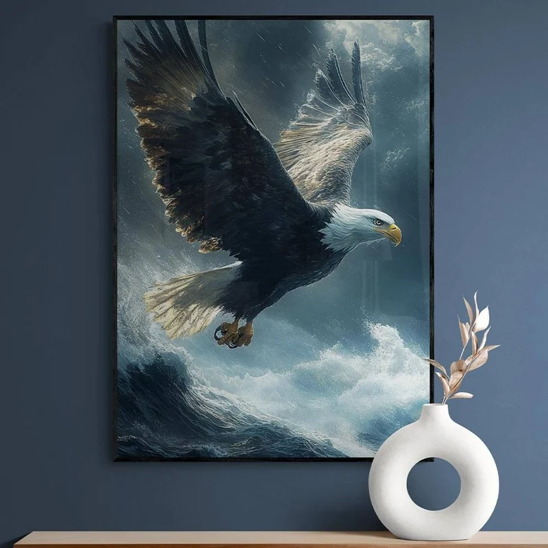 5D Diamond Painting – Mächtiger Seeadler