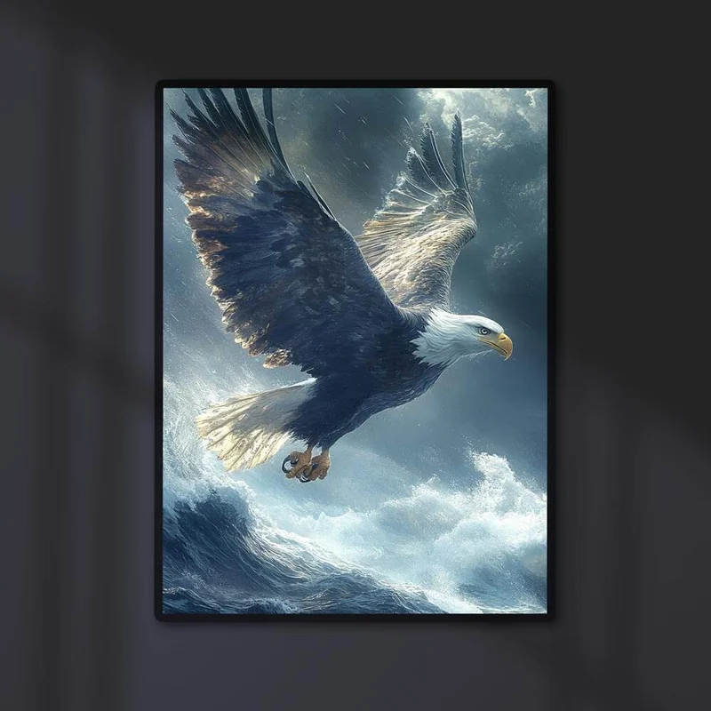 5D Diamond Painting – Mächtiger Seeadler