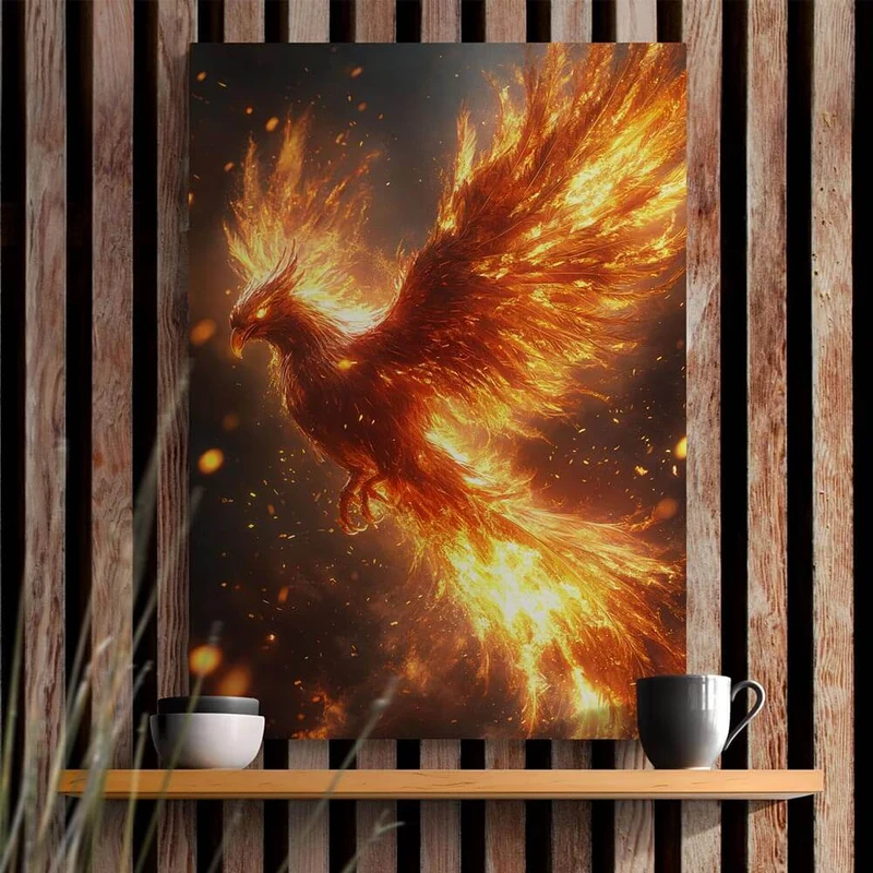 5D Diamond Painting – Feuriger Phönix