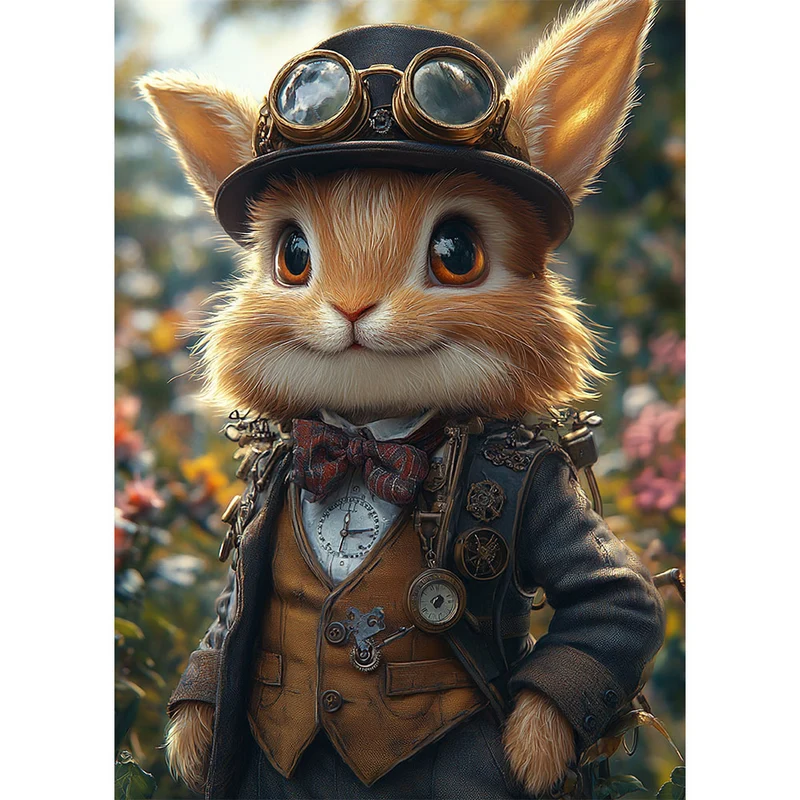 5D Diamond Painting – Steampunk Hase
