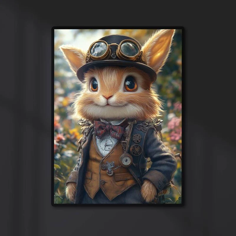 5D Diamond Painting – Steampunk Hase
