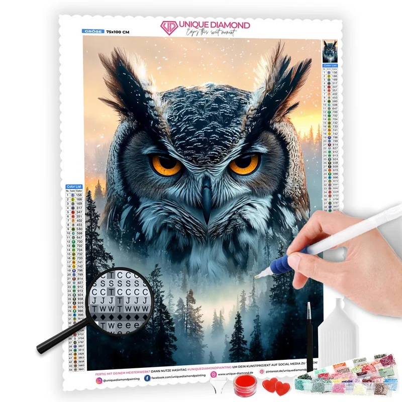 5D Diamond Painting – Wächter der Dämmerung