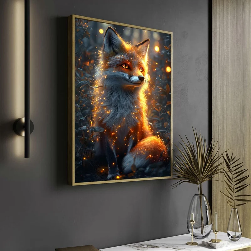 5D Diamond Painting – Mystischer Glanzfuchs