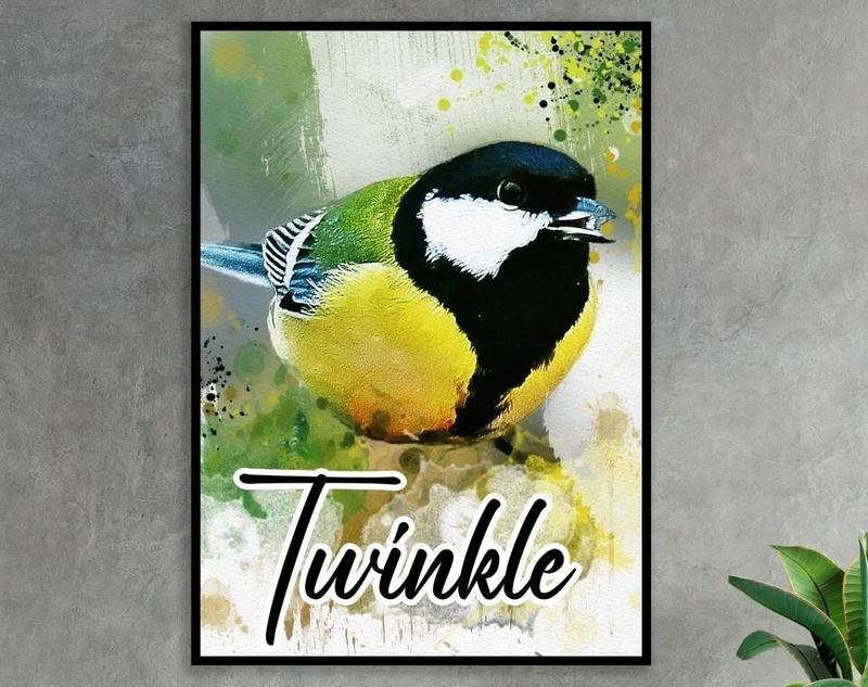 Dein Liebling - als Aquarell Diamond Painting (eckige Steine)