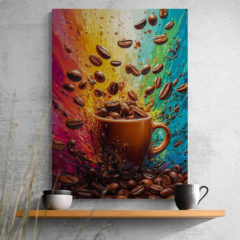 5D Diamond Painting – Kaffee-Explosion