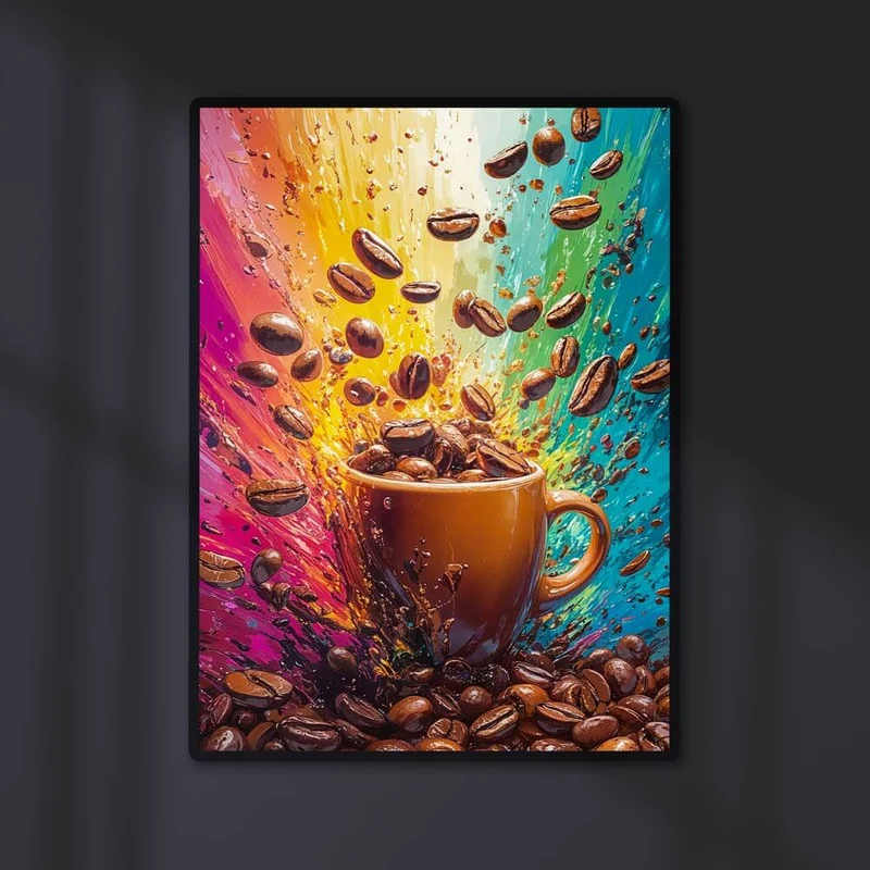 5D Diamond Painting – Kaffee-Explosion