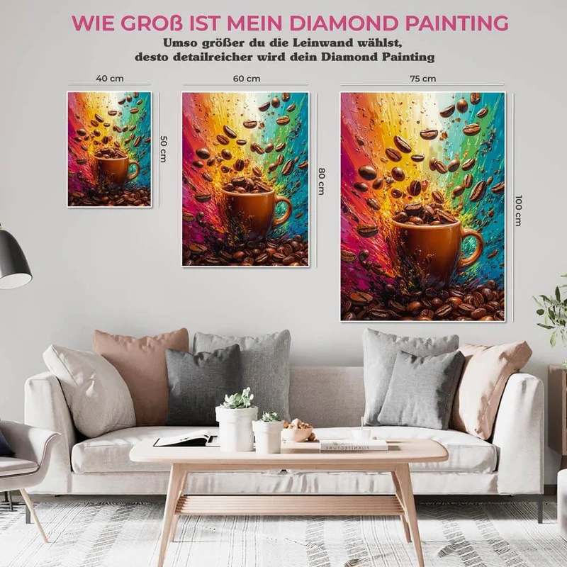 5D Diamond Painting – Kaffee-Explosion