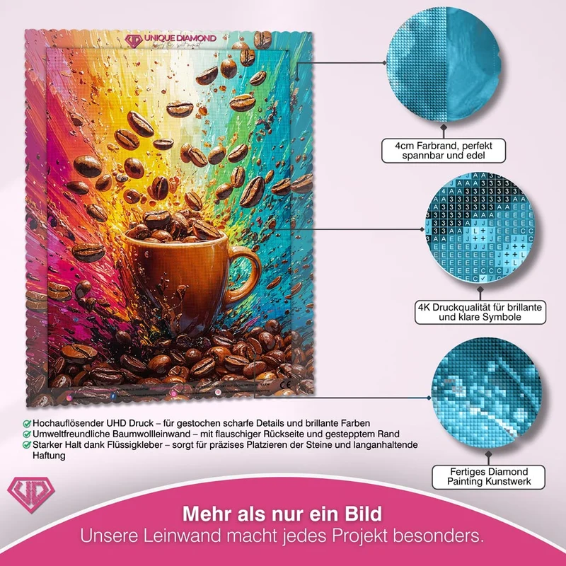 5D Diamond Painting – Kaffee-Explosion