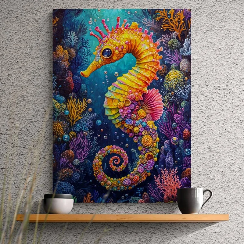 5D Diamond Painting – Tropische Seepferdchen-Träume