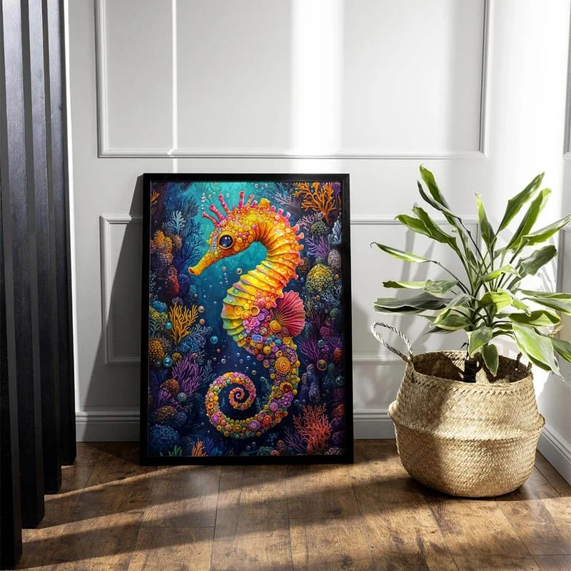 5D Diamond Painting – Tropische Seepferdchen-Träume