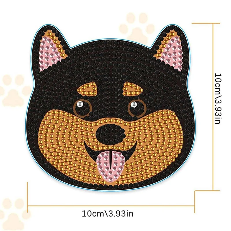 5D Diamond Painting Untersetzer Hunde