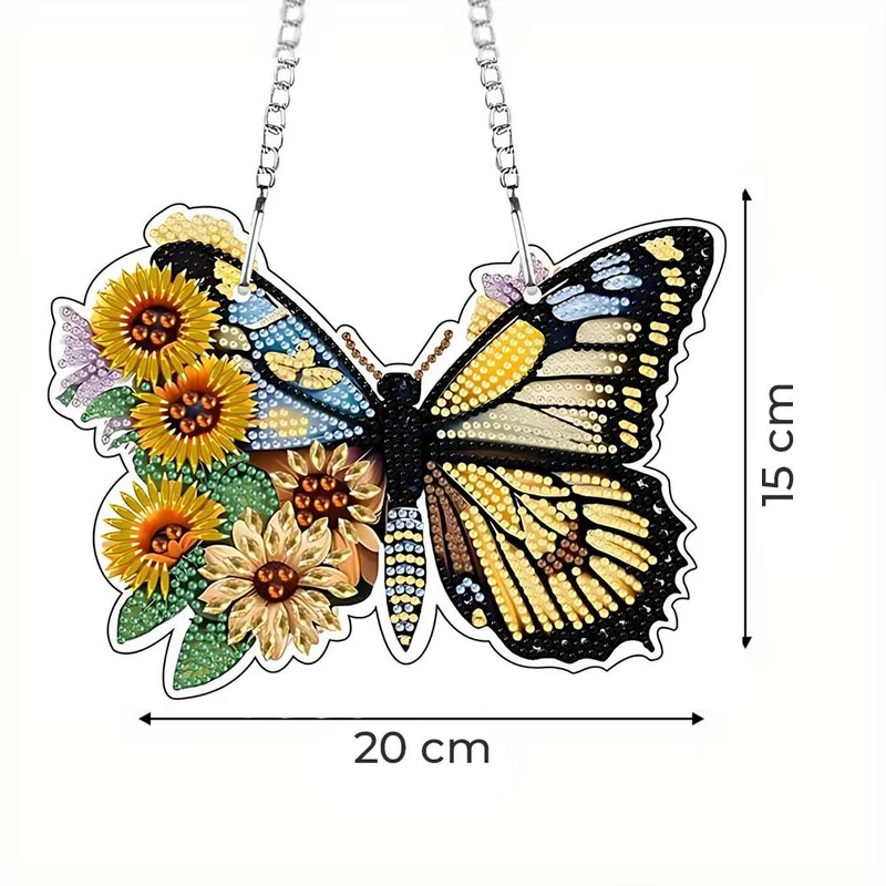 5D Diamond Painting Türanhänger Schmetterling