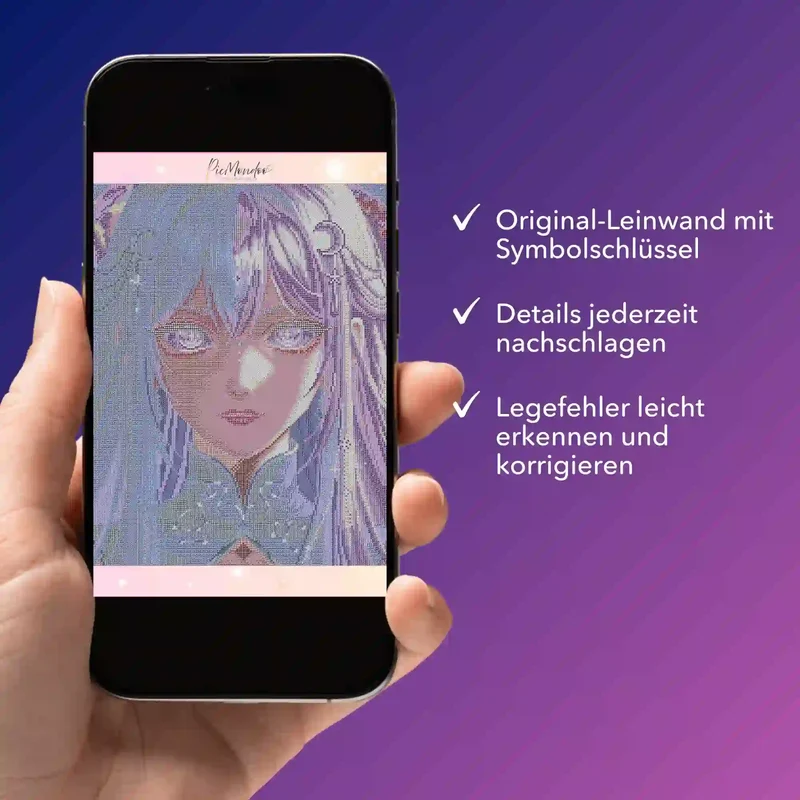 Digitale Bildmappe - Purple Moon Star