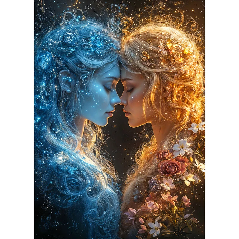 5D Diamond Painting – Schwestern der Elemente