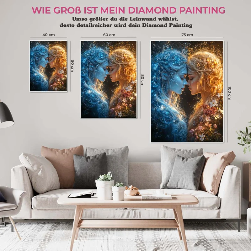 5D Diamond Painting – Schwestern der Elemente
