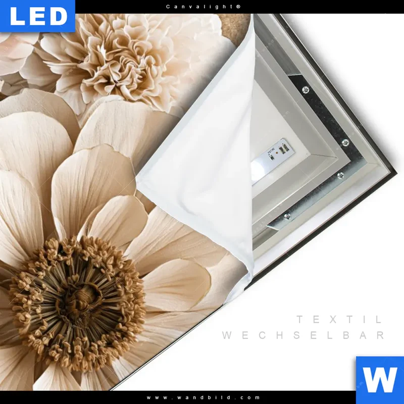 Canvalight® Leuchtbild | Rosé Garden | Hochformat