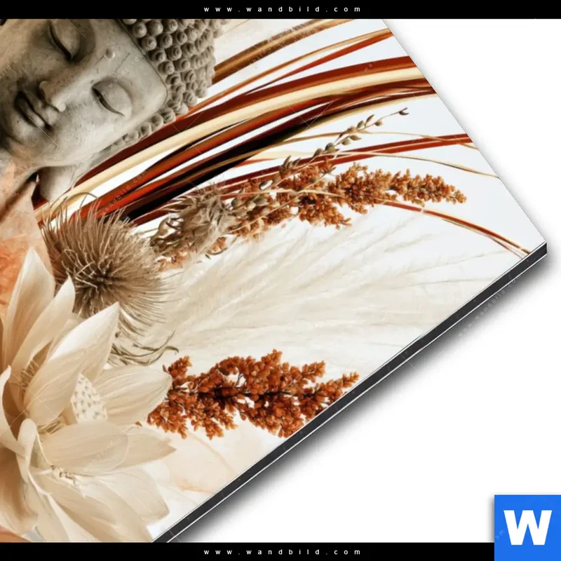 Alu-Dibond Bild | Buddha – Harmonie der Natur | Hochformat