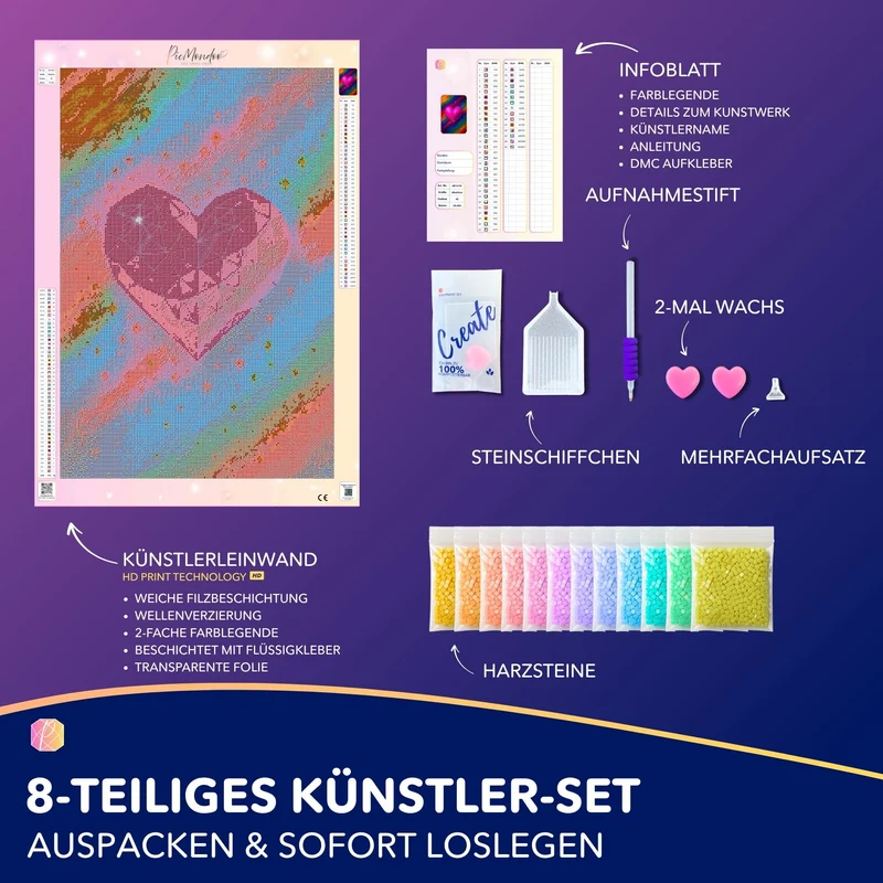 Diamond Painting Jennifer Ruschinski Special - Herzkristall