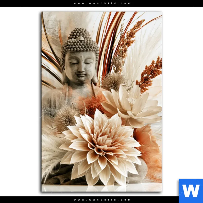 Leinwandbild | Buddha – Harmonie der Natur | Hochformat