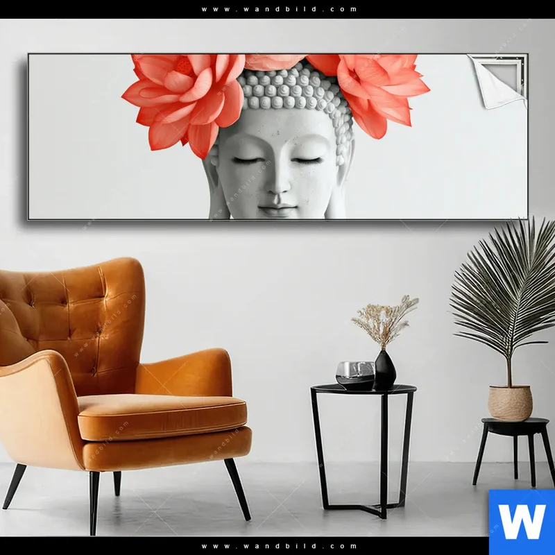 Spannbild | Buddha mit Blütenkrone | Panorama