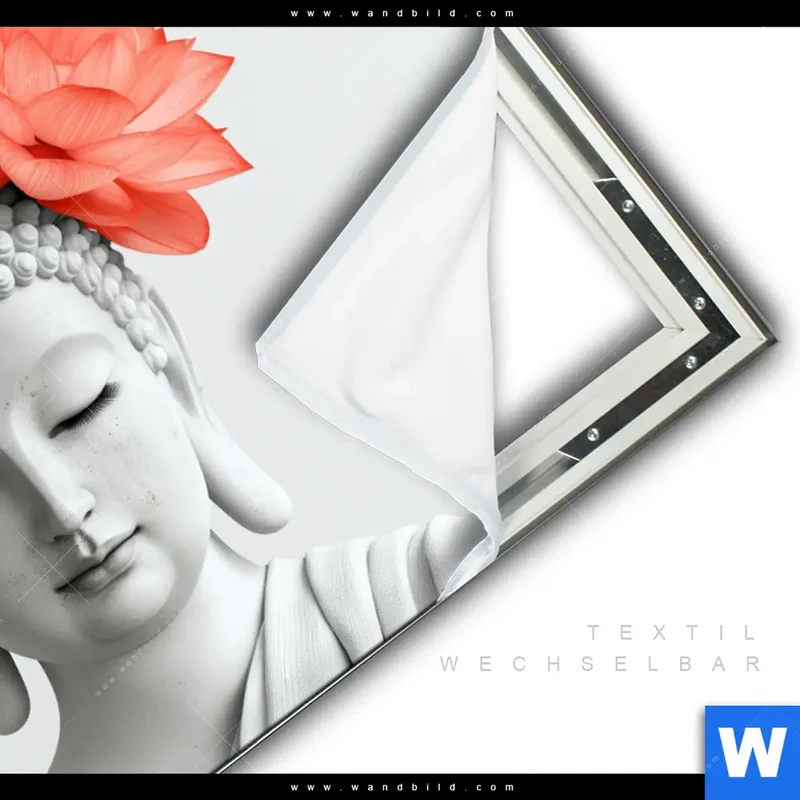 Spannbild | Buddha mit Blütenkrone | Querformat