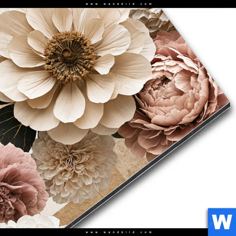 Alu-Dibond Bild | Rosé Garden | Quadrat