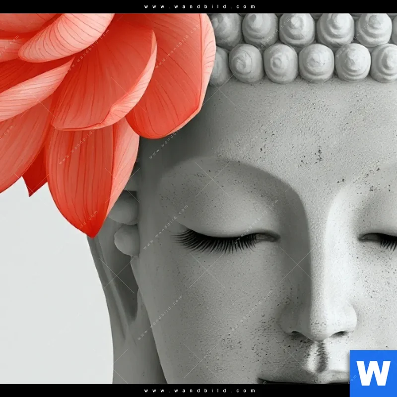Wechselmotiv | Buddha mit Blütenkrone | Panorama