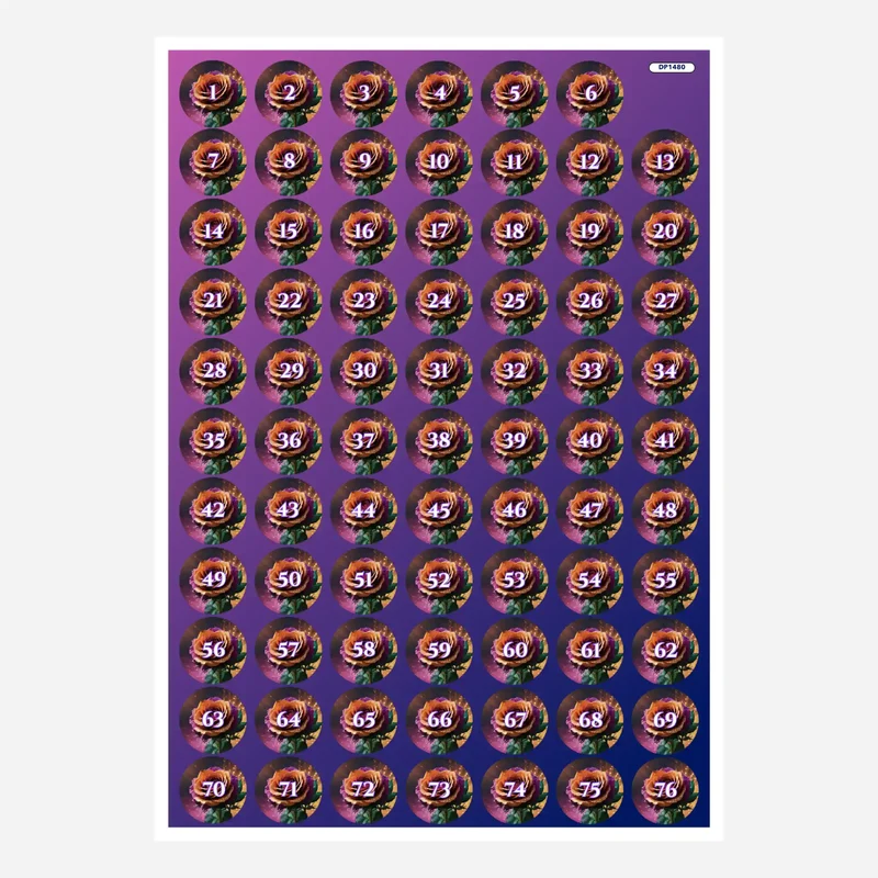 Döschenaufkleber - Colorful Rose