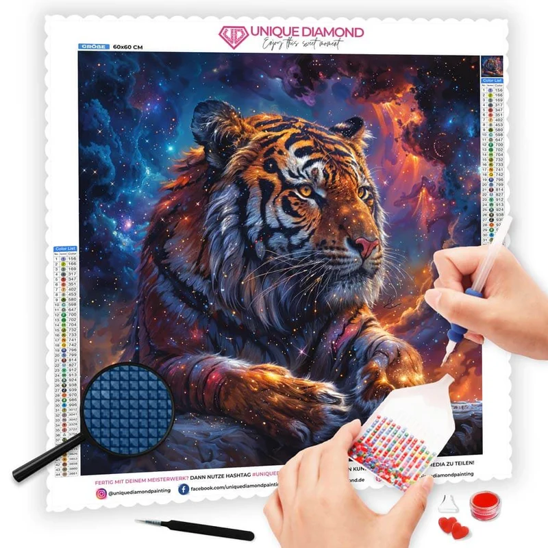 5D Diamond Painting – Celestial Tiger