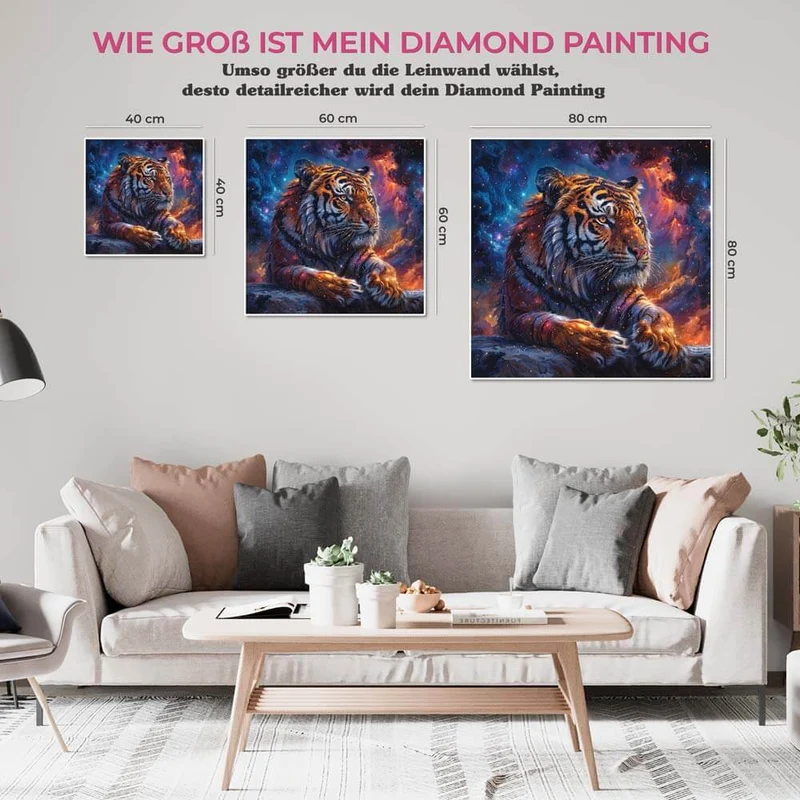 5D Diamond Painting – Celestial Tiger