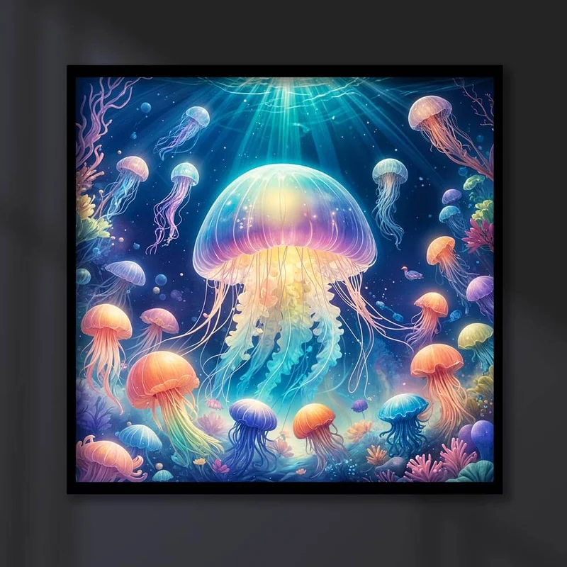 5D Diamond Painting – Quallenpracht