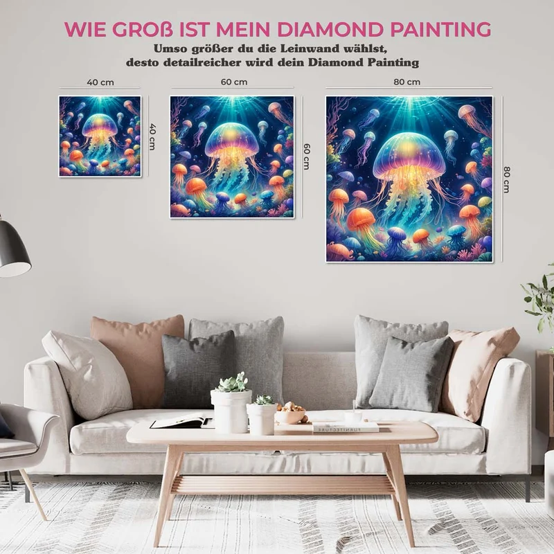 5D Diamond Painting – Quallenpracht