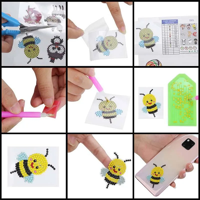 5D Diamond Painting 12 Sticker Raumfahrt