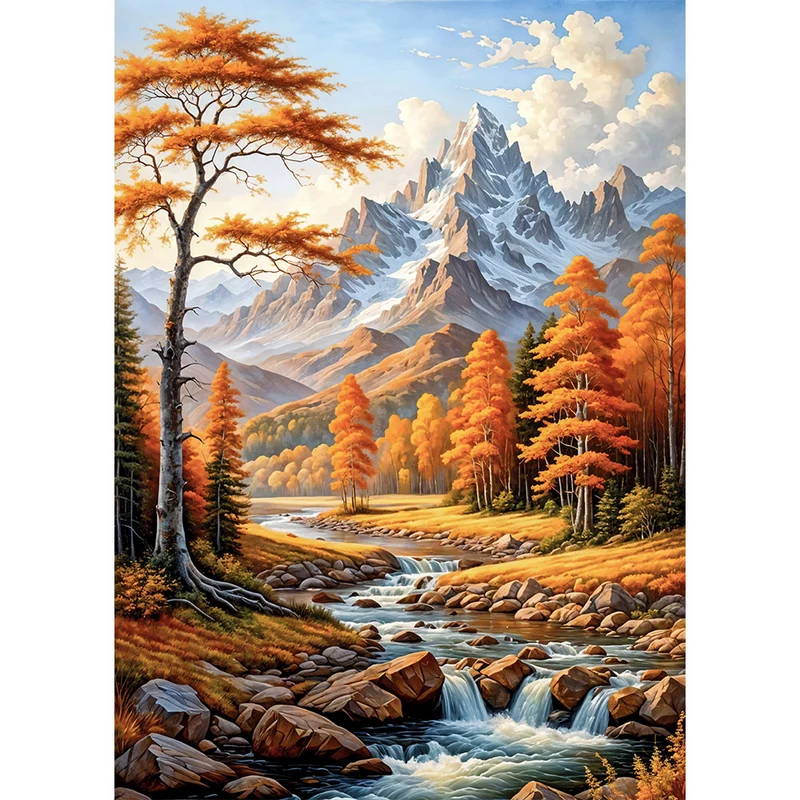 5D Diamond Painting – Herbstlandschaft