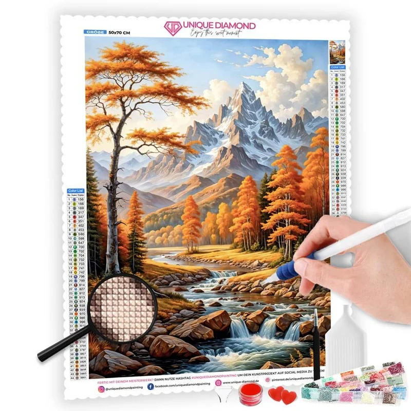 5D Diamond Painting – Herbstlandschaft