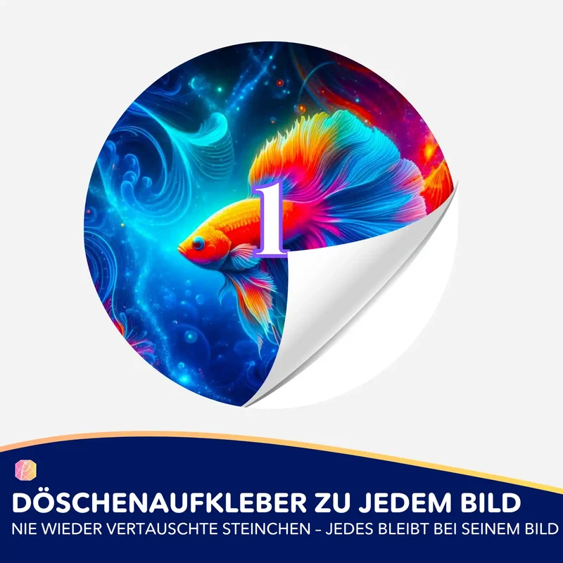 Döschenaufkleber - Wunderwelt unter Wasser