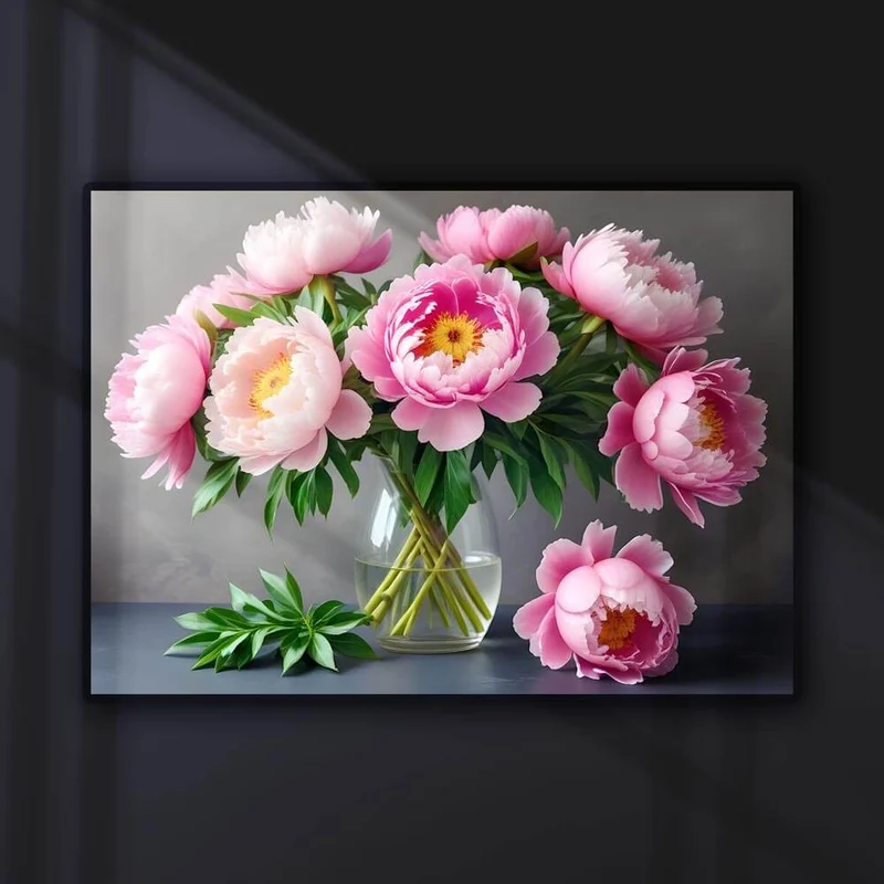 5D Diamond Painting – Pfingstrosen