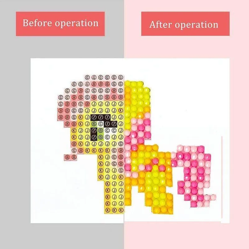 5D Diamond Painting 18 Sticker Set Einhörner