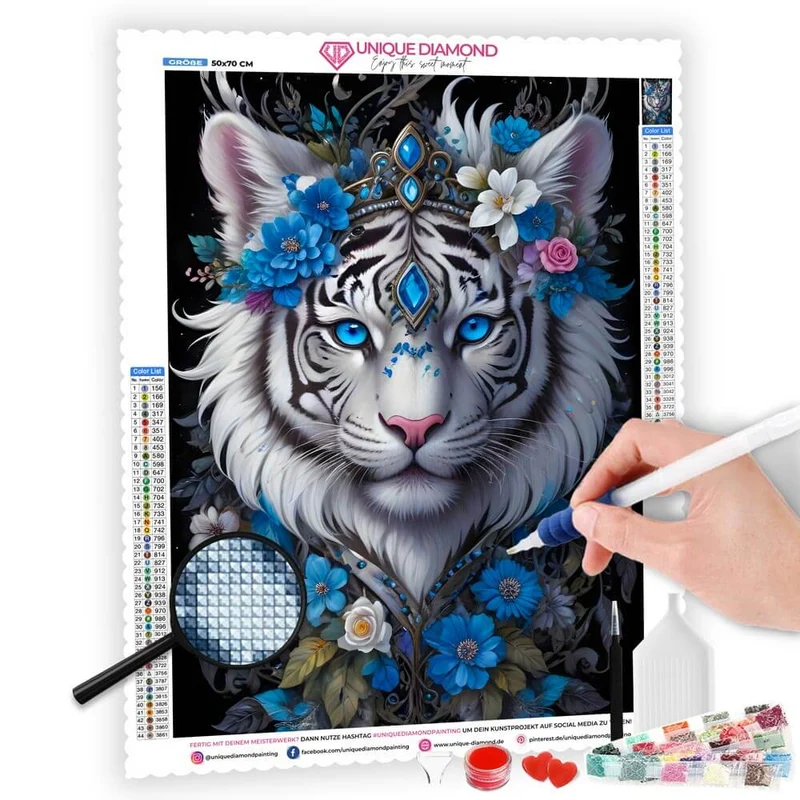 5D Diamond Painting – Majestic Tiger