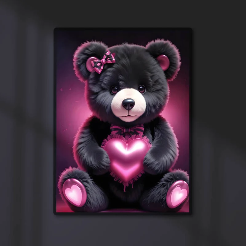 5D Diamond Painting – Bear With Heart