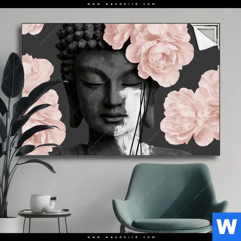 Spannbild | Buddha - Blüten der Stille | Querformat