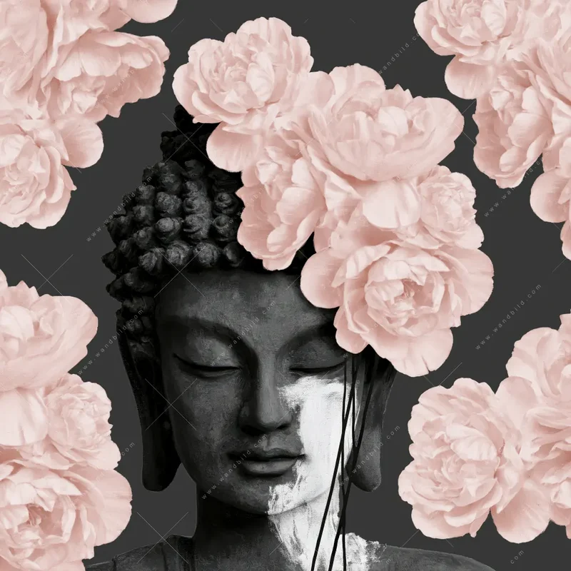 Spannbild | Buddha - Blüten der Stille | Querformat