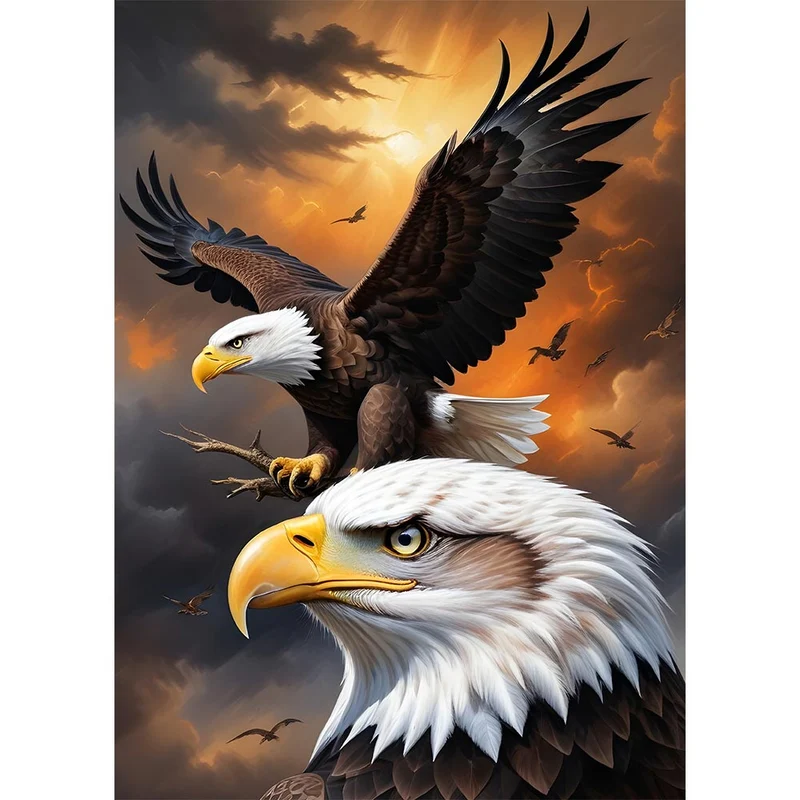 5D Diamond Painting – Im Tal der Adler