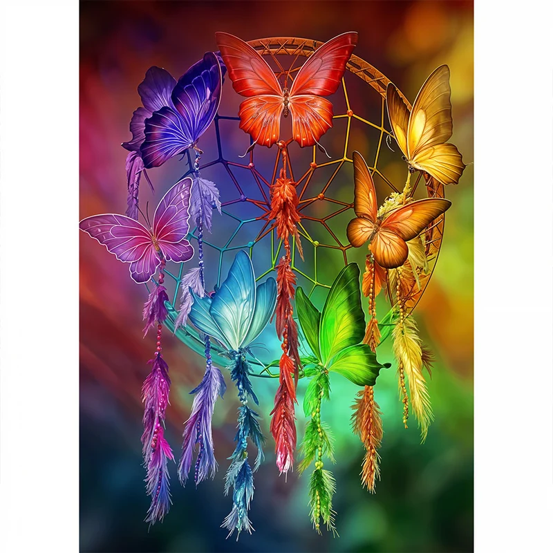 5D Diamond Painting – Schmetterlinge Traumfänger