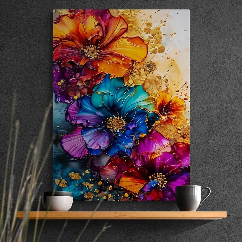 5D Diamond Painting – Colourful Flowers